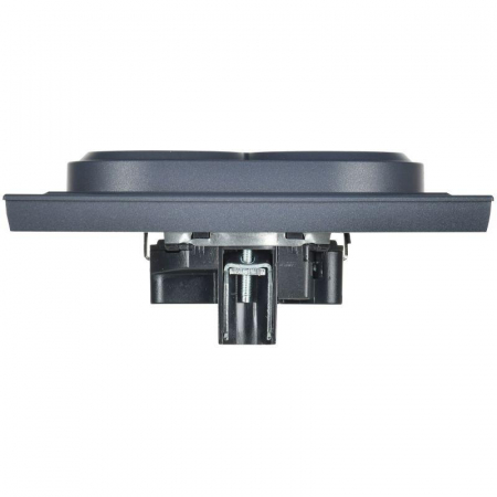 Розетка 2-м СП BRITE РС12-3-БрМ 16А в сборе с заземл. без защ. шторок маренго IEK BR-R21-16-K35-F