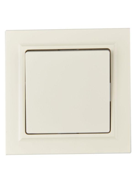 Выключатель 1-кл. СП BRITE ВСР10-1-0-БрКр 10А в сборе беж. IEK BR-V10-0-10-K10-F