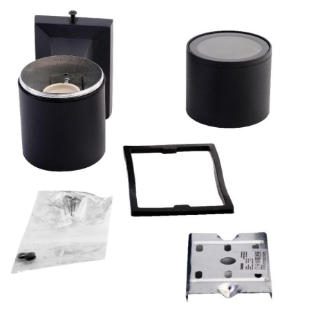 Светильник уличный фасадный металлический IP54 LGU10-02 C02 черн. Camelion 15387