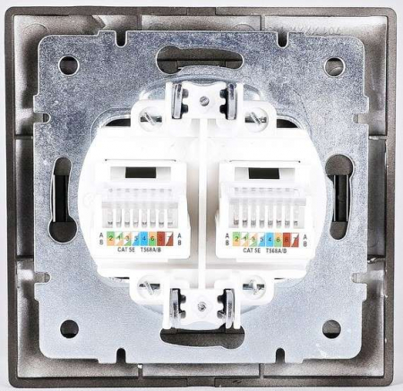 Розетка 2-м СП Mira 16А IP20 с заземл. керамика черн. бархат LEZARD 701-4242-127 Розетка 2-м СП Mira 16А IP20 с заземл. керамика черн. бархат LEZARD 701-4242-127