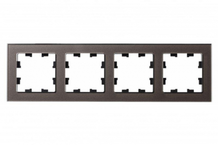Рамка 4-м AtlasDesign Nature стекло мокко SE ATN320604