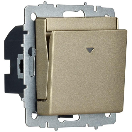 Выключатель карточный BRITE 30А ВС10-1-8-БрШ механизм шампань IEK BR-V11-0-10-K37