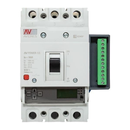 Выключатель автоматический 3п 160А 50кА AV POWER-1/3 ETU6.2 AVERES EKF mccb-13-160-6.2-av Выключатель автоматический 3п 160А 50кА AV POWER-1/3 ETU6.2 AVERES EKF mccb-13-160-6.2-av