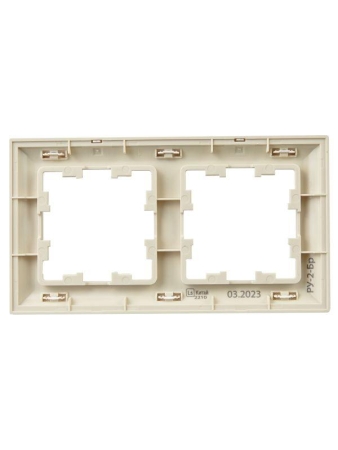 Рамка 2-м BRITE РУ-2-Бр беж./жемчуж. IEK BR-M22-12-1-K10 Рамка 2-м BRITE РУ-2-Бр беж./жемчуж. IEK BR-M22-12-1-K10