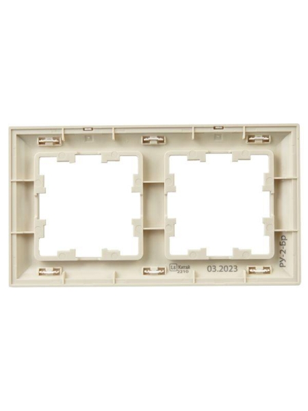 Рамка 2-м BRITE РУ-2-Бр беж./жемчуж. IEK BR-M22-12-1-K10 Рамка 2-м BRITE РУ-2-Бр беж./жемчуж. IEK BR-M22-12-1-K10