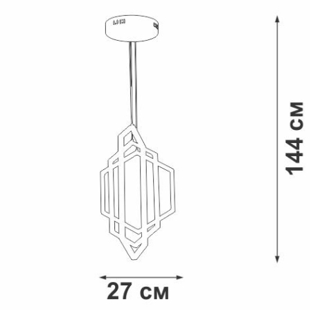 Светильник светодиодный LED 62Вт 3900-4200К Vitaluce V4633-0/3S Светильник светодиодный LED 62Вт 3900-4200К Vitaluce V4633-0/3S