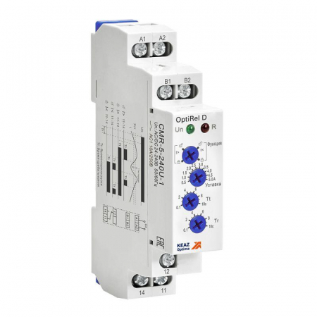 Реле контроля тока OptiRel D CMR-05-240U-1 50…500мА 10А 1СО 24-240АС/DC КЭАЗ 332025 Реле контроля тока OptiRel D CMR-05-240U-1 50…500мА 10А 1СО 24-240АС/DC КЭАЗ 332025