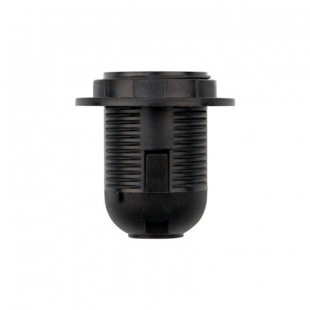 Патрон пластиковый термостойкий подвесной с кольцом E27 черн. Rexant 11-8826