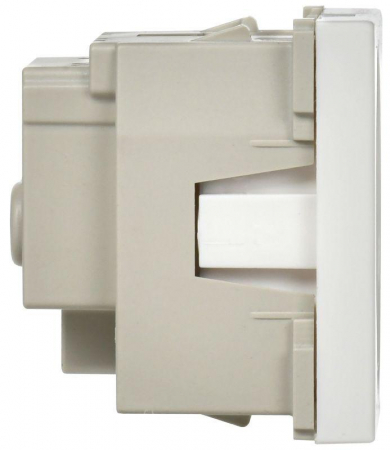 Розетка 1-м 2мод. РКС-20-30-П-К 45х45 с заземл. бел. PRIMER IEK CKK-40D-RSZB2-K01-K