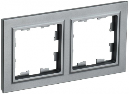 Рамка 2-м BRITE РУ-2-БрС сталь IEK BR-M22-K46 Рамка 2-м BRITE РУ-2-БрС сталь IEK BR-M22-K46
