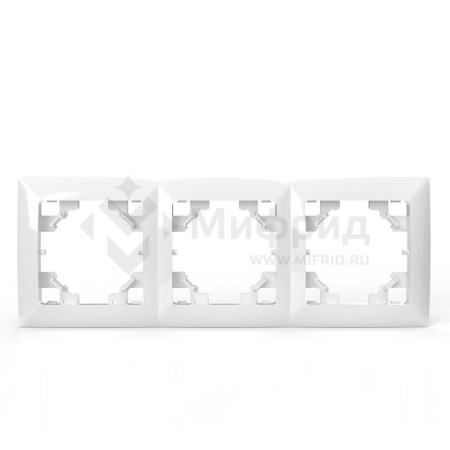Рамка 3-м AVA бел. TOKOV ELECTRIC TKL-AV-RM3-C01