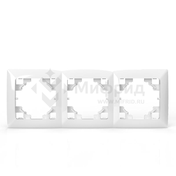 Рамка 3-м AVA бел. TOKOV ELECTRIC TKL-AV-RM3-C01