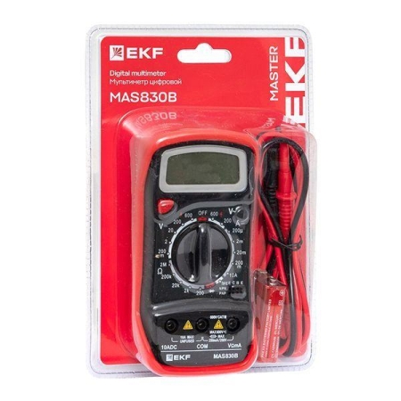 Мультиметр цифровой MAS830B Master EKF In-180701-pm830B Мультиметр цифровой MAS830B Master EKF In-180701-pm830B