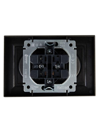 Розетка 2-м СП BRITE РСш12-2-БрШ 10А в сборе без заземл. защ. шторки шампань IEK BR-R23-10-K37-F Розетка 2-м СП BRITE РСш12-2-БрШ 10А в сборе без заземл. защ. шторки шампань IEK BR-R23-10-K37-F