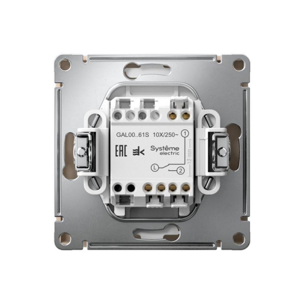 Переключатель 1-кл. ArtGallery 10AX быстрозажим. клем. механизм песочн. SE GAL001261S