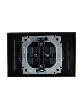 Розетка 2-м СП BRITE РСш12-2-БрС 10А в сборе без заземл. защ. шторки сталь IEK BR-R23-10-K46-F Розетка 2-м СП BRITE РСш12-2-БрС 10А в сборе без заземл. защ. шторки сталь IEK BR-R23-10-K46-F