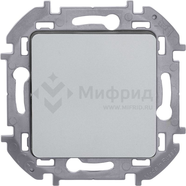 Переключатель 1-кл. 1п 1мод. СП Inspiria 10А IP20 250В 10AX механизм алюм. IEK 673652