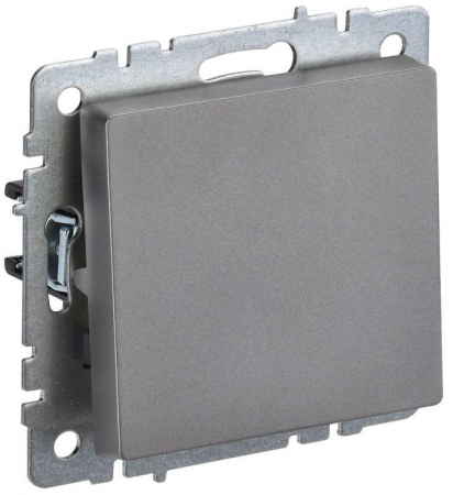 Выключатель 1-кл. СП BRITE ВС10-1-0-БрС 10А механизм сталь IEK BR-V10-0-10-K46 Выключатель 1-кл. СП BRITE ВС10-1-0-БрС 10А механизм сталь IEK BR-V10-0-10-K46