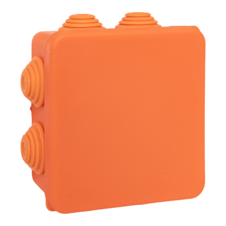 Коробка огнестойкая E45 85х85х40мм IP55 с клеммниками 4 полюса 0.5-10кв.мм HF EKF plc-kmfr-85-410 Коробка огнестойкая E45 85х85х40мм IP55 с клеммниками 4 полюса 0.5-10кв.мм HF EKF plc-kmfr-85-410