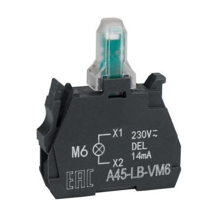 Блок световой OptiSignal D22 A45-LB-VM6 син. 230-240VAC ZBVM6 КЭАЗ 332211