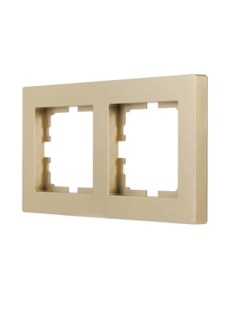 Рамка 2-м VESNA горизонт. без вставки зол. LEZARD 742-3600-147 Рамка 2-м VESNA горизонт. без вставки зол. LEZARD 742-3600-147