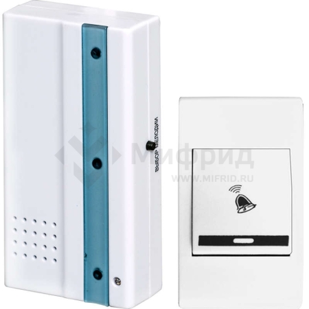 Звонок беспроводной Адажио 32 мелодии 100м 2AAAх1.5В МОНОМАХ АЖ-01Б