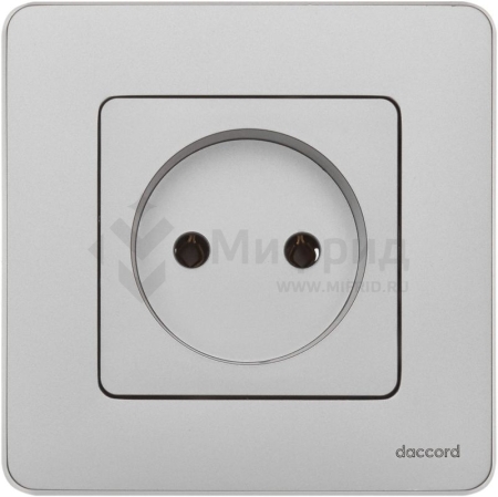 Розетка 1-м СП Inspiria 16А IP20 250В 2P механизм алюм. IEK 673712