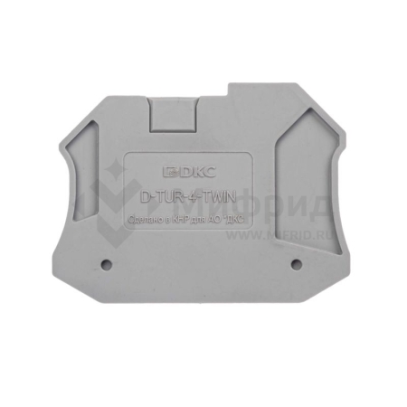 Изолятор торцевой для клемм TUR-2.5-TWIN DKC D-TUR-2.5-TWIN