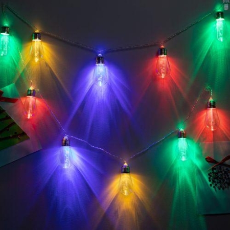 Гирлянда светодиодная "Нить С Новым Годом" 3м 10LED мультиколор IP20 ENIN-16MЭра Б0060415 Гирлянда светодиодная "Нить С Новым Годом" 3м 10LED мультиколор IP20 ENIN-16MЭра Б0060415