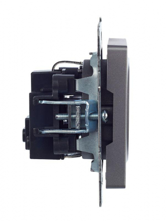 Розетка 1-м СП BRITE РС11-1-0-БрС 16А с заземл. без защ. шторки механизм сталь IEK BR-R11-16-K46 Розетка 1-м СП BRITE РС11-1-0-БрС 16А с заземл. без защ. шторки механизм сталь IEK BR-R11-16-K46