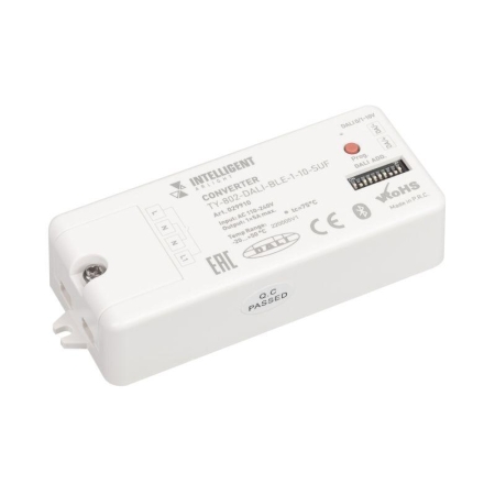 Конвертер TY-802-DALI-BLE-1-10-SUF (230В 10А DALI 0-10В) (IP20 пластик) INTELLIGENT ARLIGHT 029910 Конвертер TY-802-DALI-BLE-1-10-SUF (230В 10А DALI 0-10В) (IP20 пластик) INTELLIGENT ARLIGHT 029910