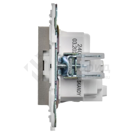 Розетка SKANDY 16А с заземл. без защ. шторок SK-R05Sh шампань IEK SK-R11-16-K37