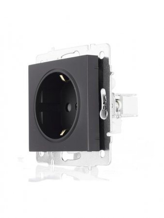 Розетка 1-м СП Vesna с заземл. защ. шторки ПБТ механизм черн. бархат LEZARD 742-4288-124B Розетка 1-м СП Vesna с заземл. защ. шторки ПБТ механизм черн. бархат LEZARD 742-4288-124B