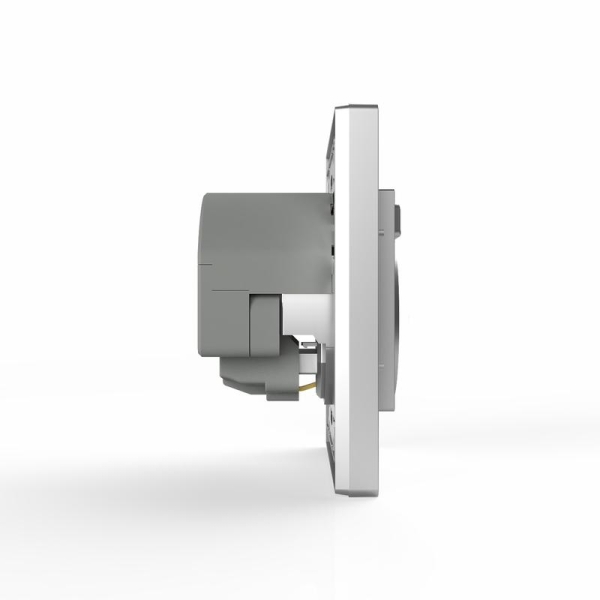 Розетка 1-м СП Pixel с заземл. с 2-мя заряд. устр. USB тип A+A механизм алюм. TOKOV ELECTRIC TKE-PX-R1U2A-C03