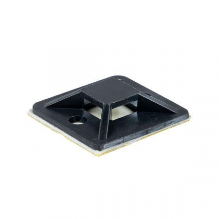 Площадка самоклеящаяся 25х25мм черн. (уп.100шт) EKF plc-25x25-b