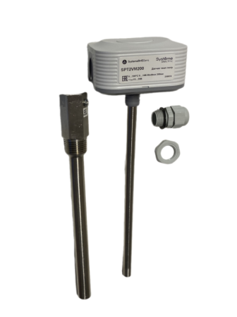 Датчик температуры погружной 0-100град.C/0-10В RS485/Modbus 200мм 24В с гильзой SE SPT2VM200