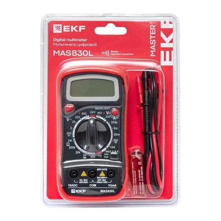 Мультиметр цифровой MAS830L Master EKF In-180701-pm830L Мультиметр цифровой MAS830L Master EKF In-180701-pm830L