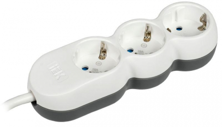 Удлинитель 3х1.5м с заземл. 16А IP20 Uno У03 2P+PE 250В 3х1.5 IEK WYP53-16-03-D15-Z Удлинитель 3х1.5м с заземл. 16А IP20 Uno У03 2P+PE 250В 3х1.5 IEK WYP53-16-03-D15-Z