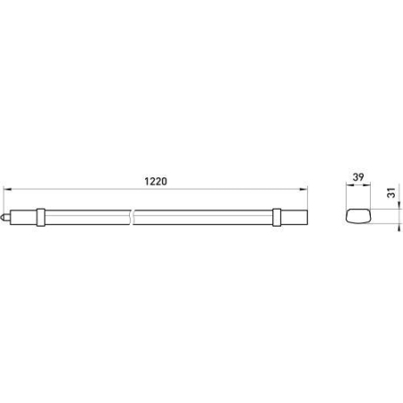 Светильник светодиодный SPP-301-36-6K-M 36Вт 6500К 3780лм IP65 1220х39х31 линейный матов. Эра Б0066942 Светильник светодиодный SPP-301-36-6K-M 36Вт 6500К 3780лм IP65 1220х39х31 линейный матов. Эра Б0066942