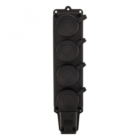 Колодка удлинителя 4-м 16А IP44 230В 2P+PE влагозащ. каучук PROCONNECT 111-114-4 Колодка удлинителя 4-м 16А IP44 230В 2P+PE влагозащ. каучук PROCONNECT 111-114-4