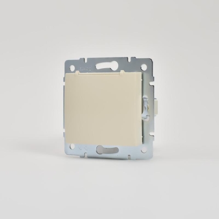 Розетка 1-м СП Karina с заземл. с крышкой термопласт механизм крем. LEZARD 707-0388-123B Розетка 1-м СП Karina с заземл. с крышкой термопласт механизм крем. LEZARD 707-0388-123B