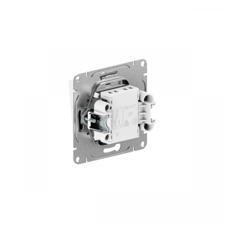 Выключатель проходной 1-кл. СП Эпика механизм бел. EKF UP1-SWW-11