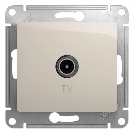 Розетка телевизионная оконечная TV 1-м СП Glossa 1дБ механизм молочн. SE GSL000991 Розетка телевизионная оконечная TV 1-м СП Glossa 1дБ механизм молочн. SE GSL000991