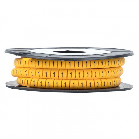 Маркер каб. 1.5кв.мм "1" (к-1000ед) (ЕС-0) EKF plc-KM-1.5-1