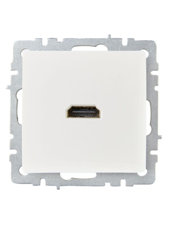 Розетка СП BRITE HDMI РHDMI-0-БрБ механизм бел. IEK BR-H10-K01
