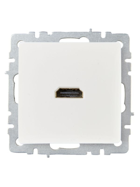 Розетка СП BRITE HDMI РHDMI-0-БрБ механизм бел. IEK BR-H10-K01