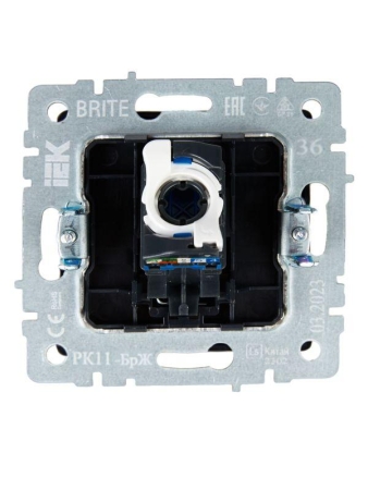 Розетка компьютерная СП RJ45 кат.6 BRITE РК11-БрЖ механизм жемчуж. IEK BR-K10-2-K36 Розетка компьютерная СП RJ45 кат.6 BRITE РК11-БрЖ механизм жемчуж. IEK BR-K10-2-K36