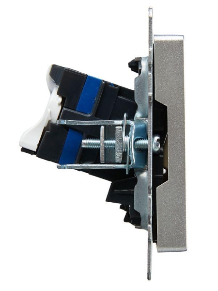 Розетка компьютерная двойн. СП RJ45 кат.6 BRITE РК11-2-БрА механизм алюм. IEK BR-K20-2-K47 Розетка компьютерная двойн. СП RJ45 кат.6 BRITE РК11-2-БрА механизм алюм. IEK BR-K20-2-K47