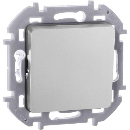 Выключатель кнопочный Inspiria 6А 250В без фиксации НО/НЗ механизм алюм. IEK 673692 Выключатель кнопочный Inspiria 6А 250В без фиксации НО/НЗ механизм алюм. IEK 673692