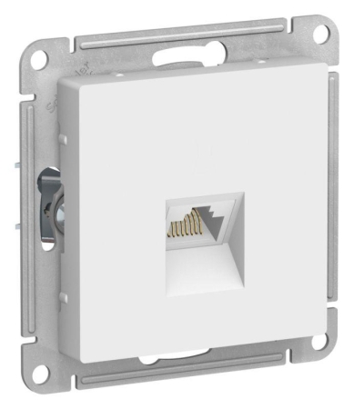 Розетка компьютерная AtlasDesign RJ45 кат.6A механизм лотос SE ATN001386 Розетка компьютерная AtlasDesign RJ45 кат.6A механизм лотос SE ATN001386